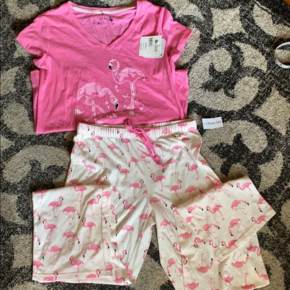 Brand new flamingo pajama set